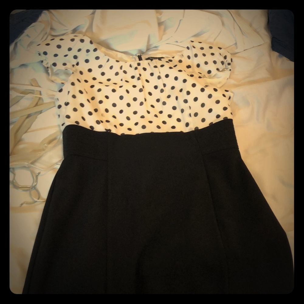 White House Black Market polka dot dress